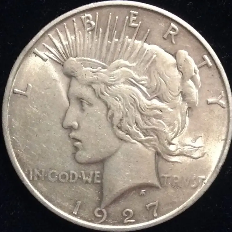Rare 1927-D Silver Peace Dollar in MS62 Choice BU