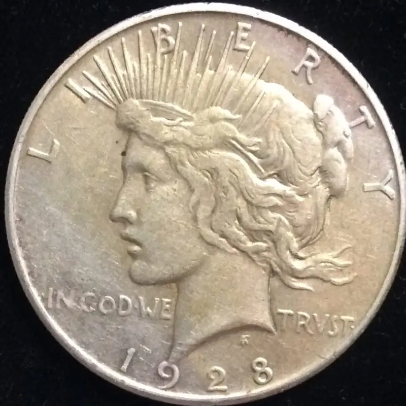 1928-S Peace Silver Dollar in XF45 Condition