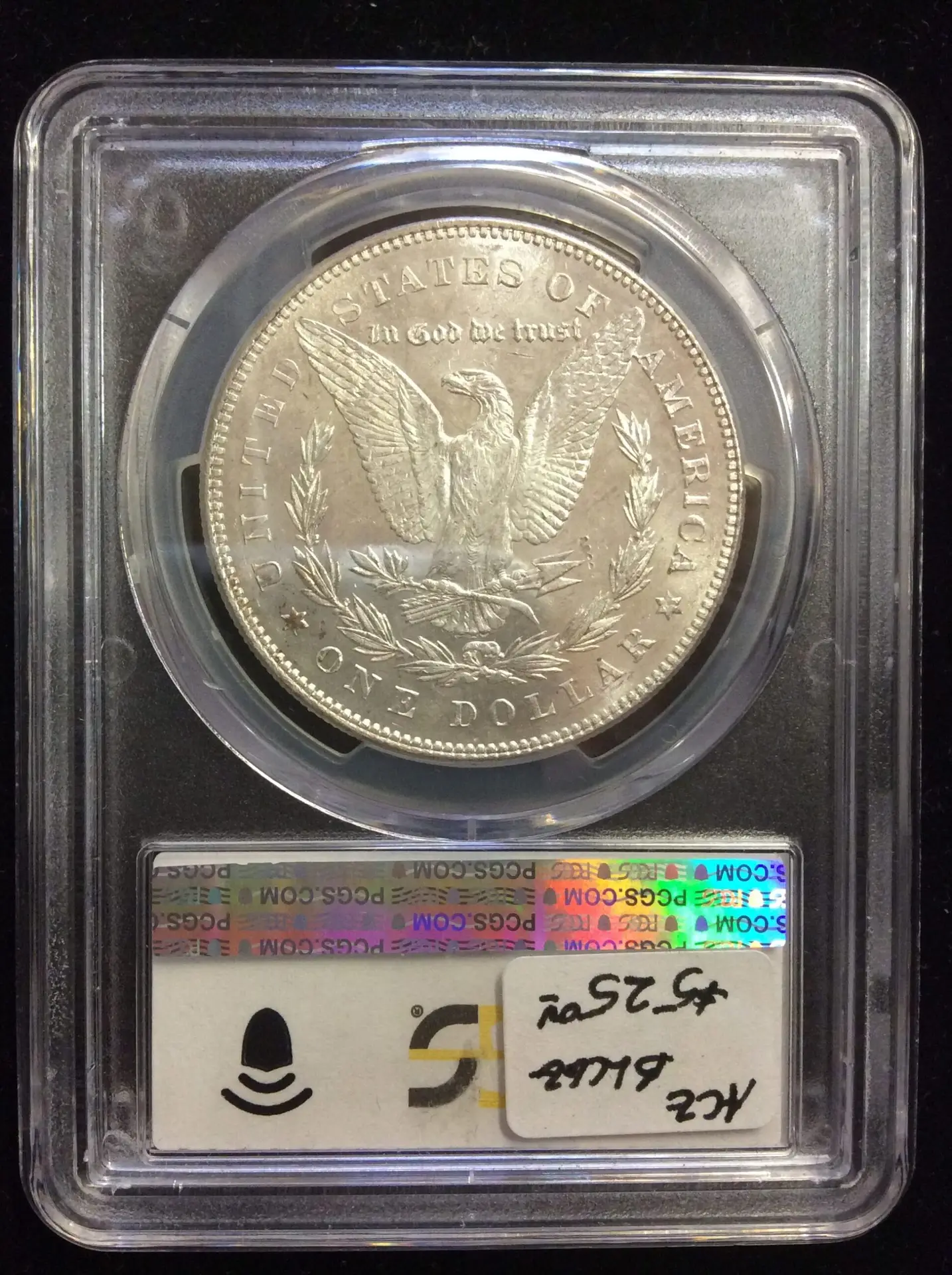 1878 7/8TF Morgan Silver Dollar in PCGS MS63 Strong - Image 2