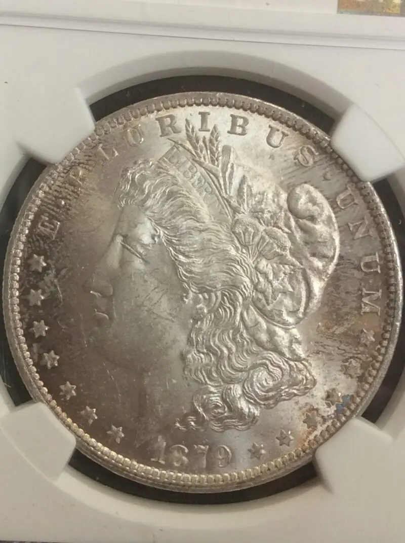 1879-O Morgan Silver Dollar in PCGS MS62 Holder