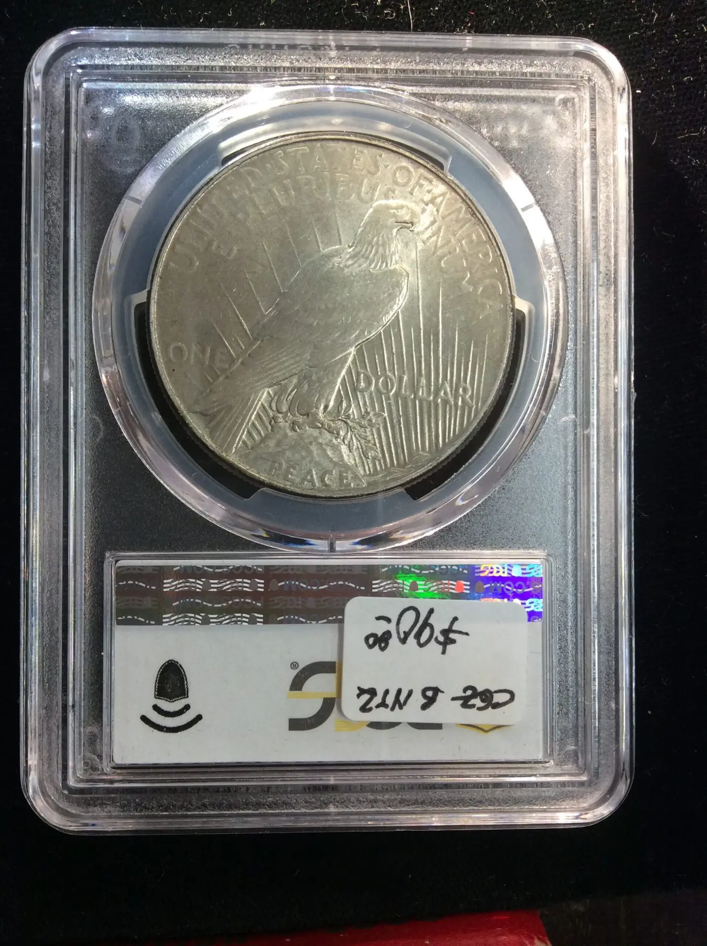 1934 Peace Dollar in a PCGS AU 58 Holder - Image 2