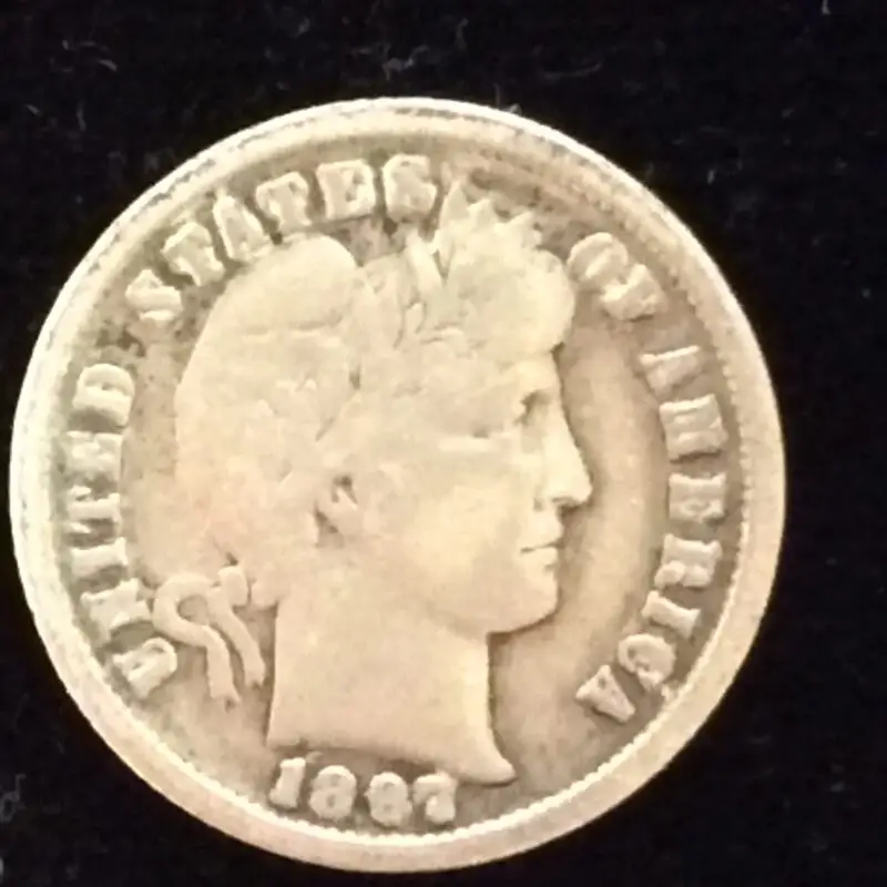 1897 Barber Dime in Fine Condition