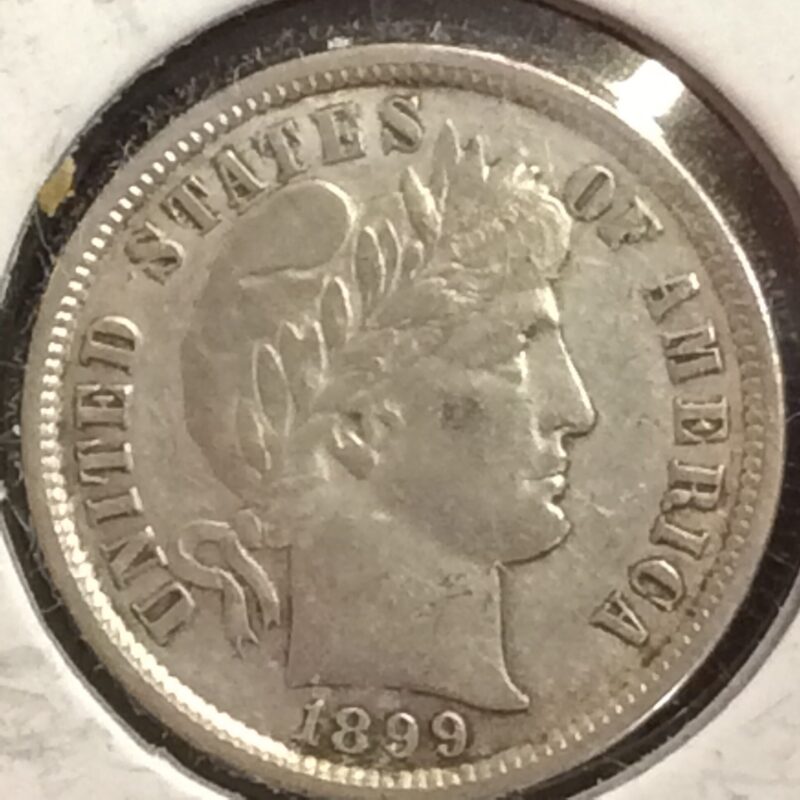 1898 Barber Dime in Almost Uncirculated Condition