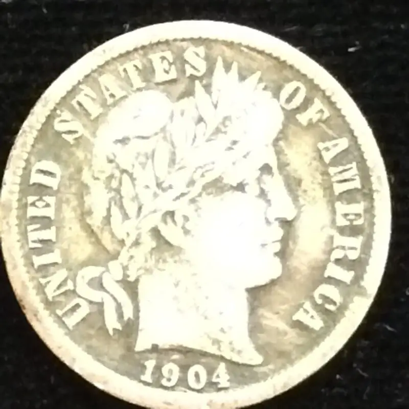 1904 Barber Dime in Very Fine Condition