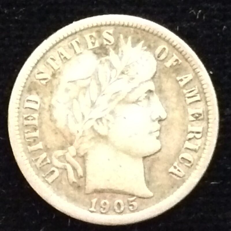 1905 Barber Dime in Very Fine Condition
