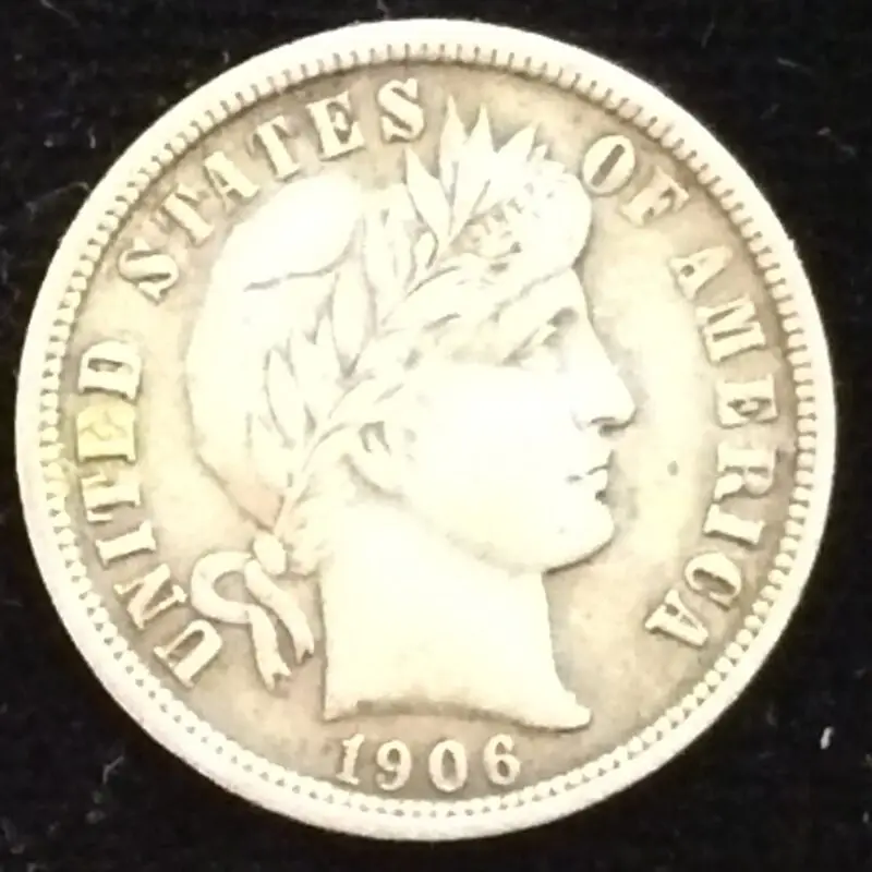1906 Barber Dime in Choice Very Fine Condition