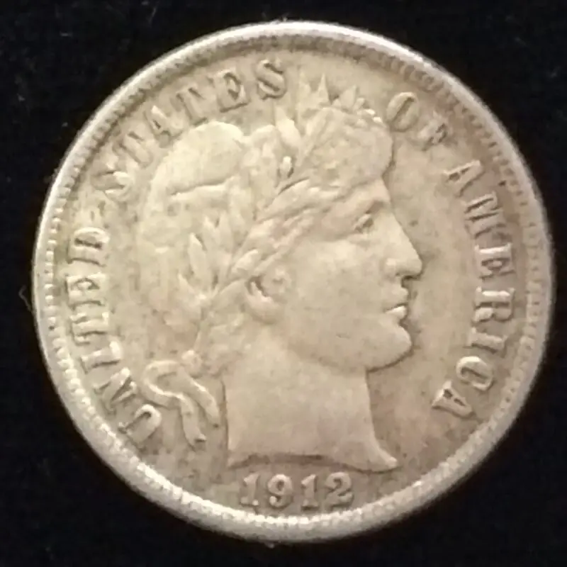 1912-D Barber Dime in Extra Fine Condition