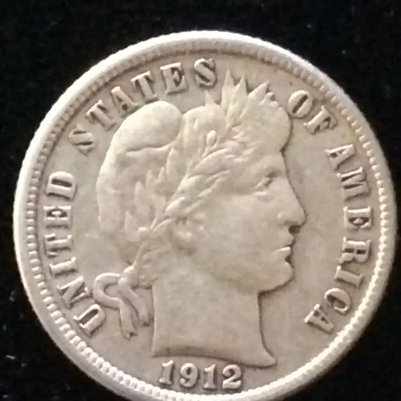 1912 Barber Dime in CHOICE Extra Fine