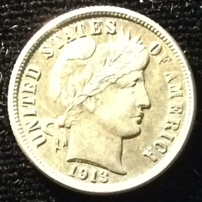 1913 Barber Dime in Extra Fine Condition