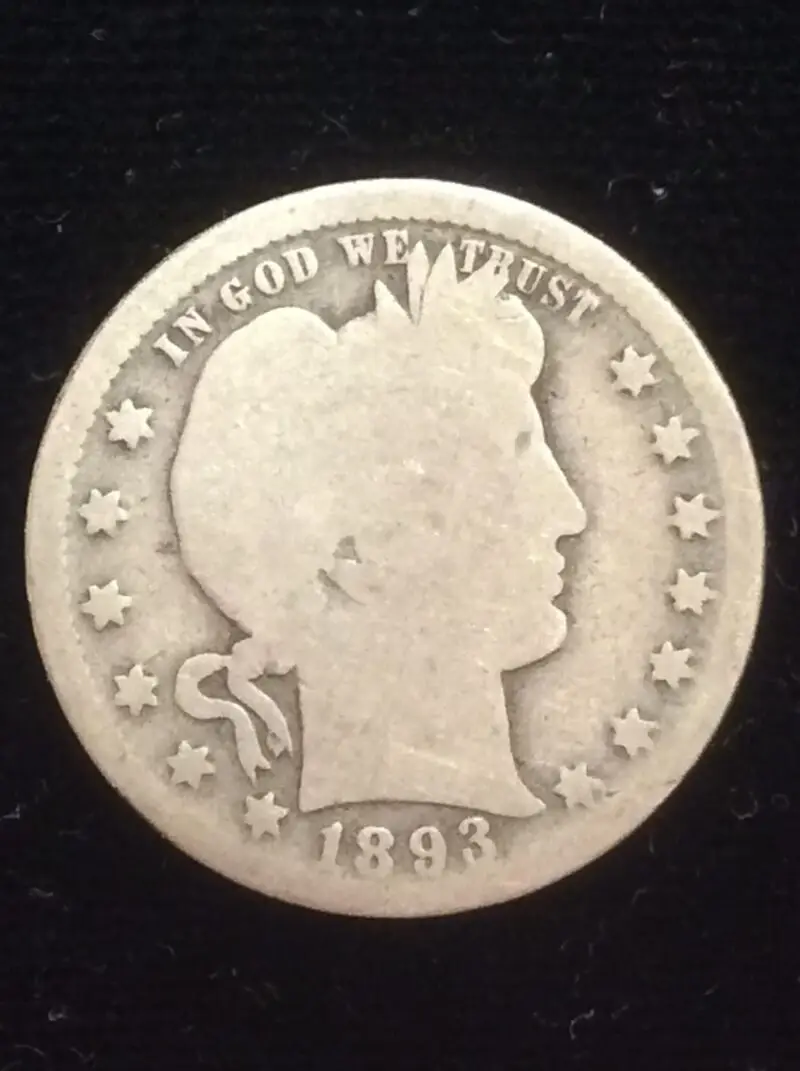 1893 Barber Quarter in Good Condition