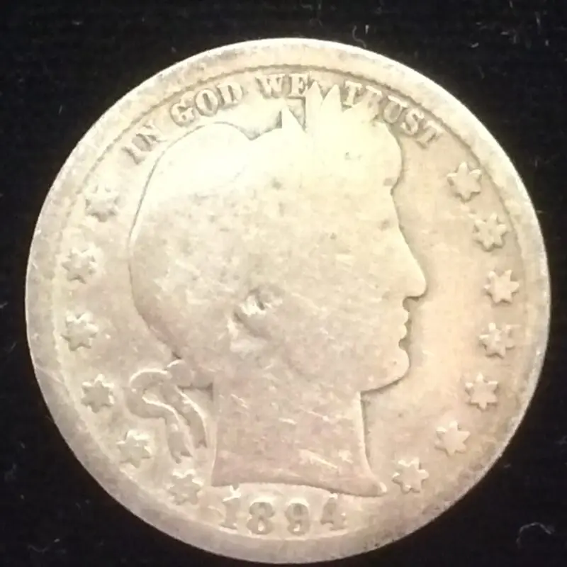 1894-O Barber Quarter in Good Condition