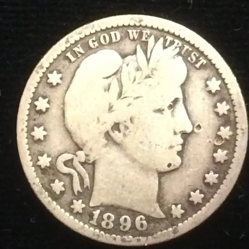 1896 Barber Quarter in Very Good Condition