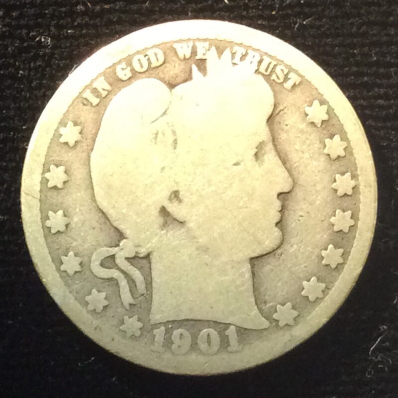 1901 Barber Quarter in Good Condition