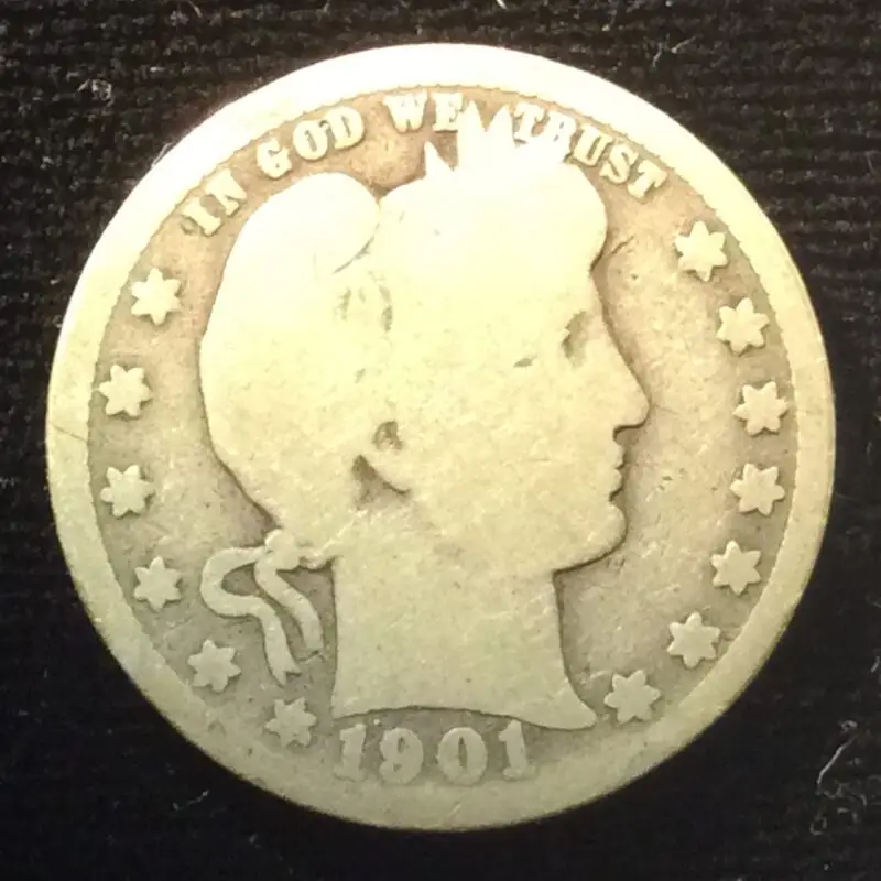 1901 Barber Quarter in Good Condition