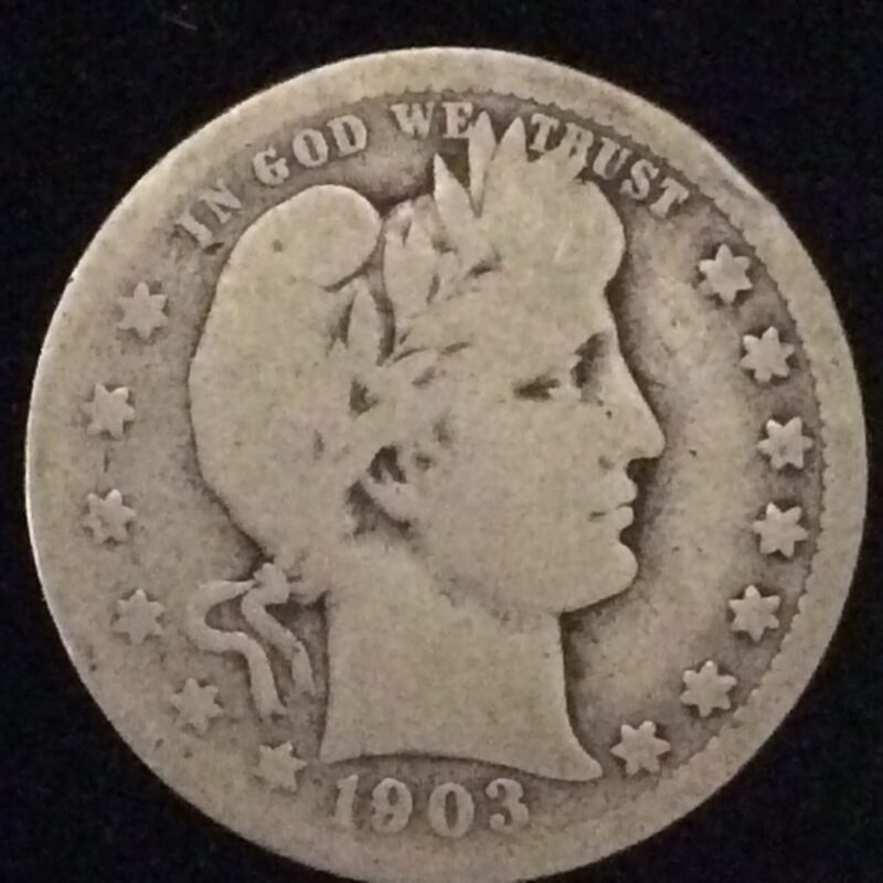 1903-O Barber Quarter in Good + Condition