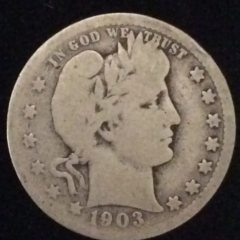 1903-O Barber Quarter in Good + Condition