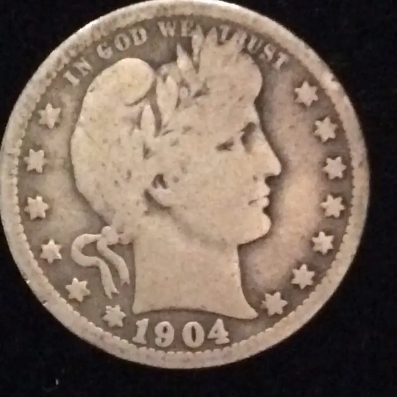 1904-O Barber Quarter in Good ++ Condition