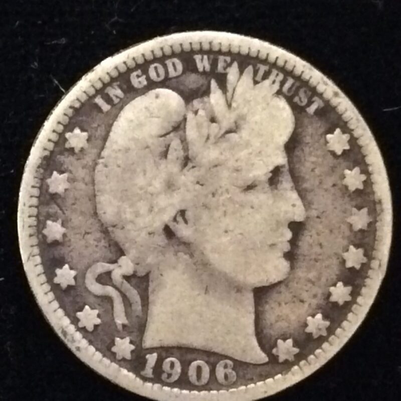 1906-O Barber Quarter in Good ++ Condition