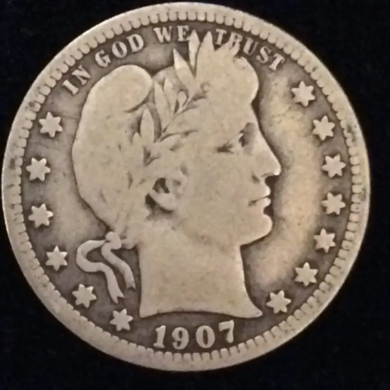 1907 Barber Quarter in Very Good Condition