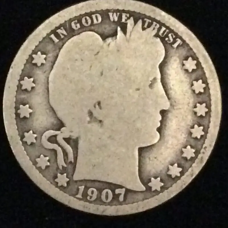 1907-O Barber Quarter in Good Condition
