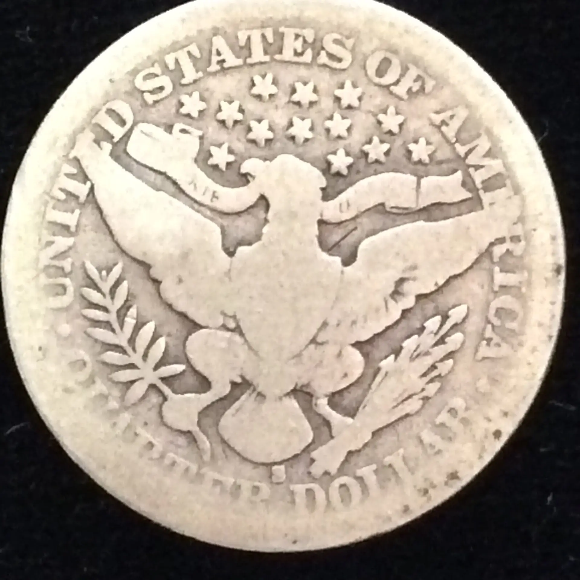 1908-S Barber Quarter in Good Condition, Nice Semi-Key Date! - Image 2