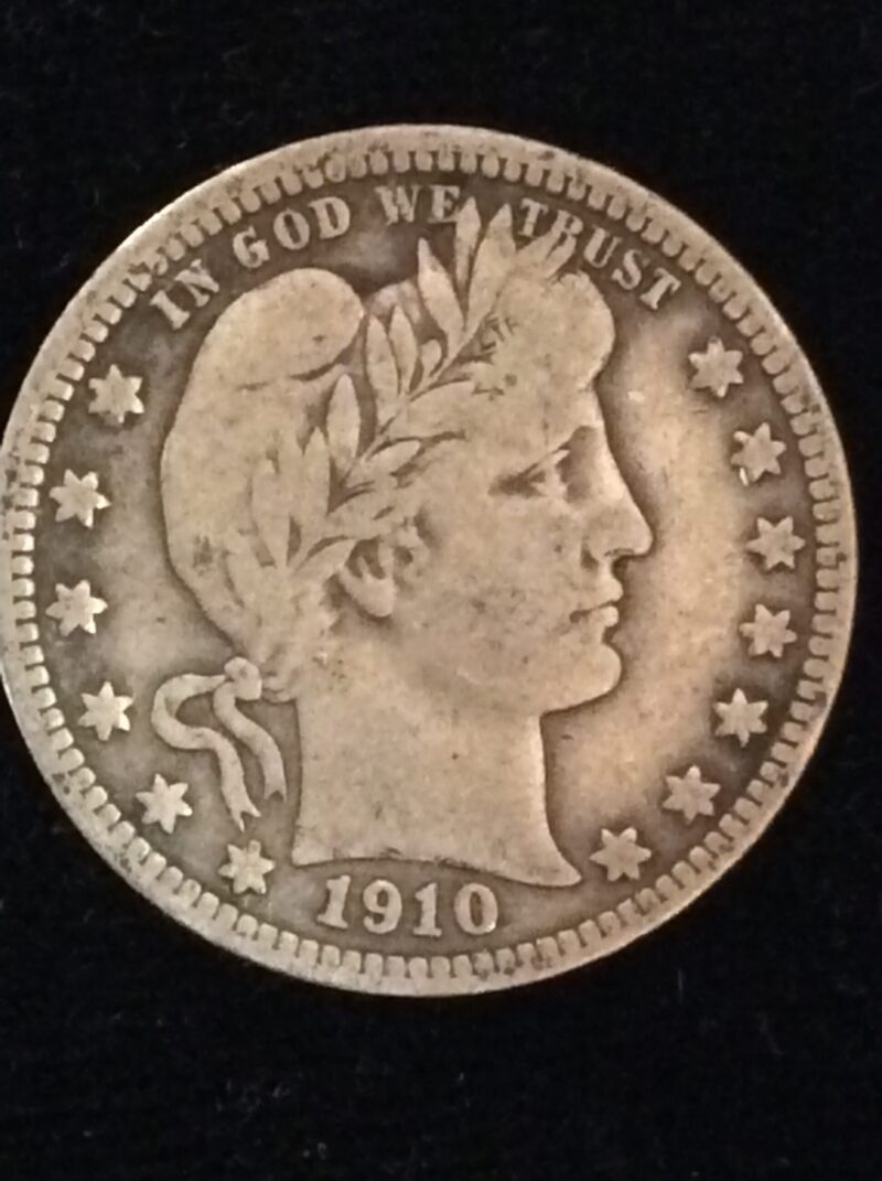 1910 Barber Quarter in VG++ Condition
