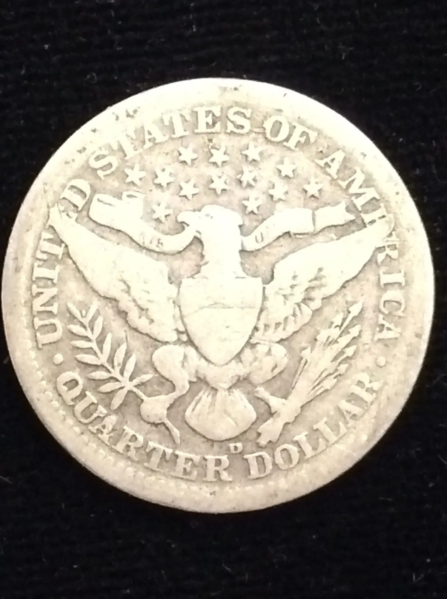 1910-DS Barber Quarter in Good Condition - Image 2