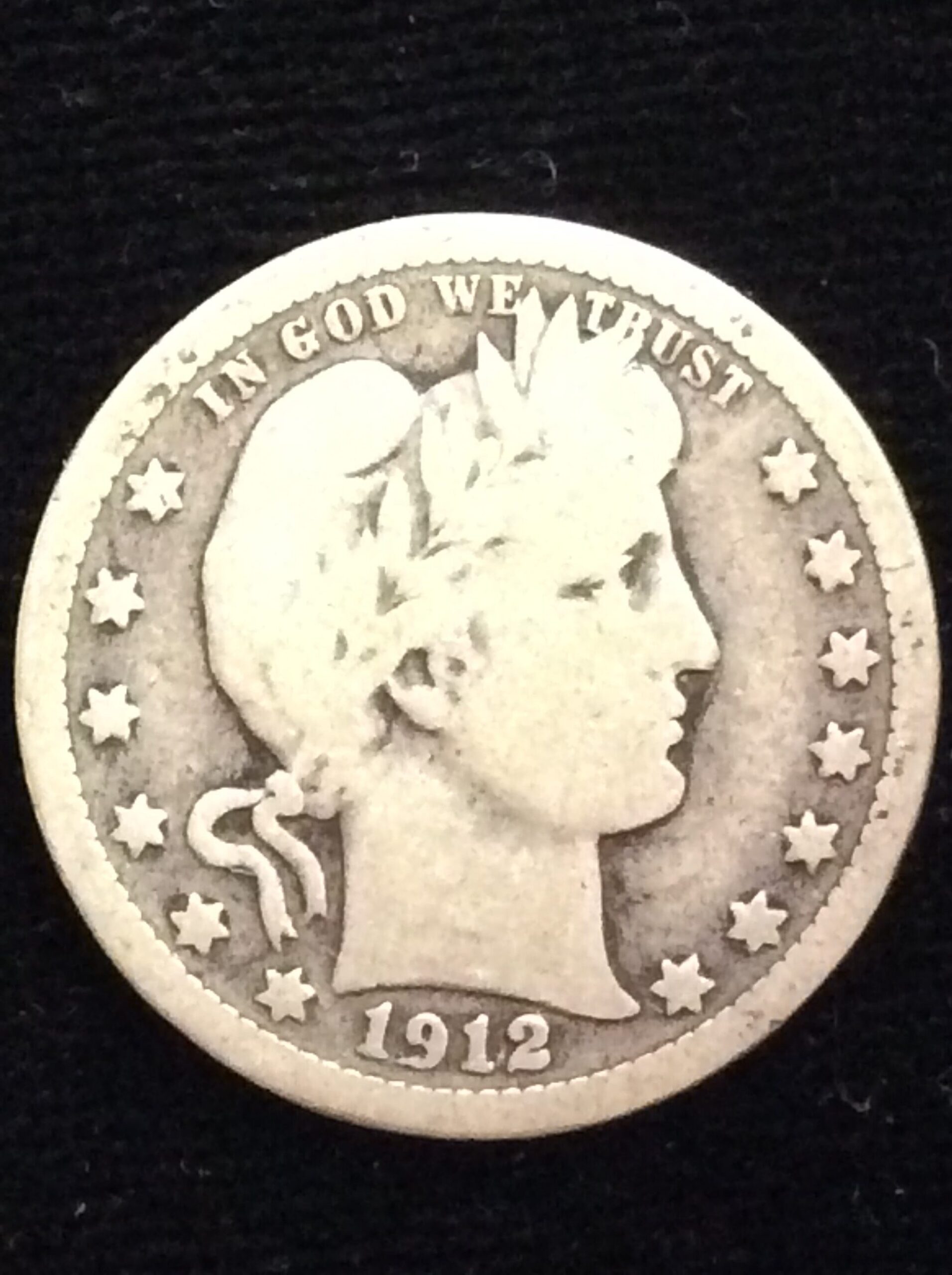 1912 Barber Quarter in Good Condition