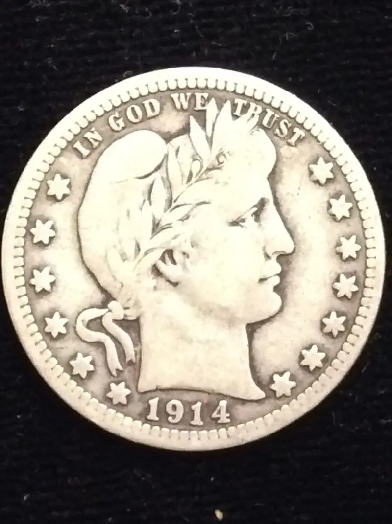 1914 Barber Quarter in Very Good + Condition