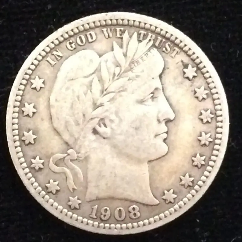1908-O Barber Quarter in Very Fine Condition