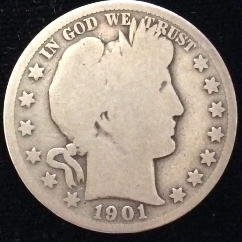 1901-S Barber Half Dollar in Good Condition