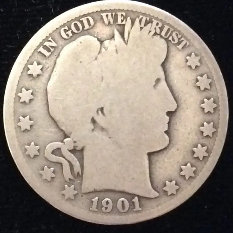 1901-S Barber Half Dollar in Good Condition