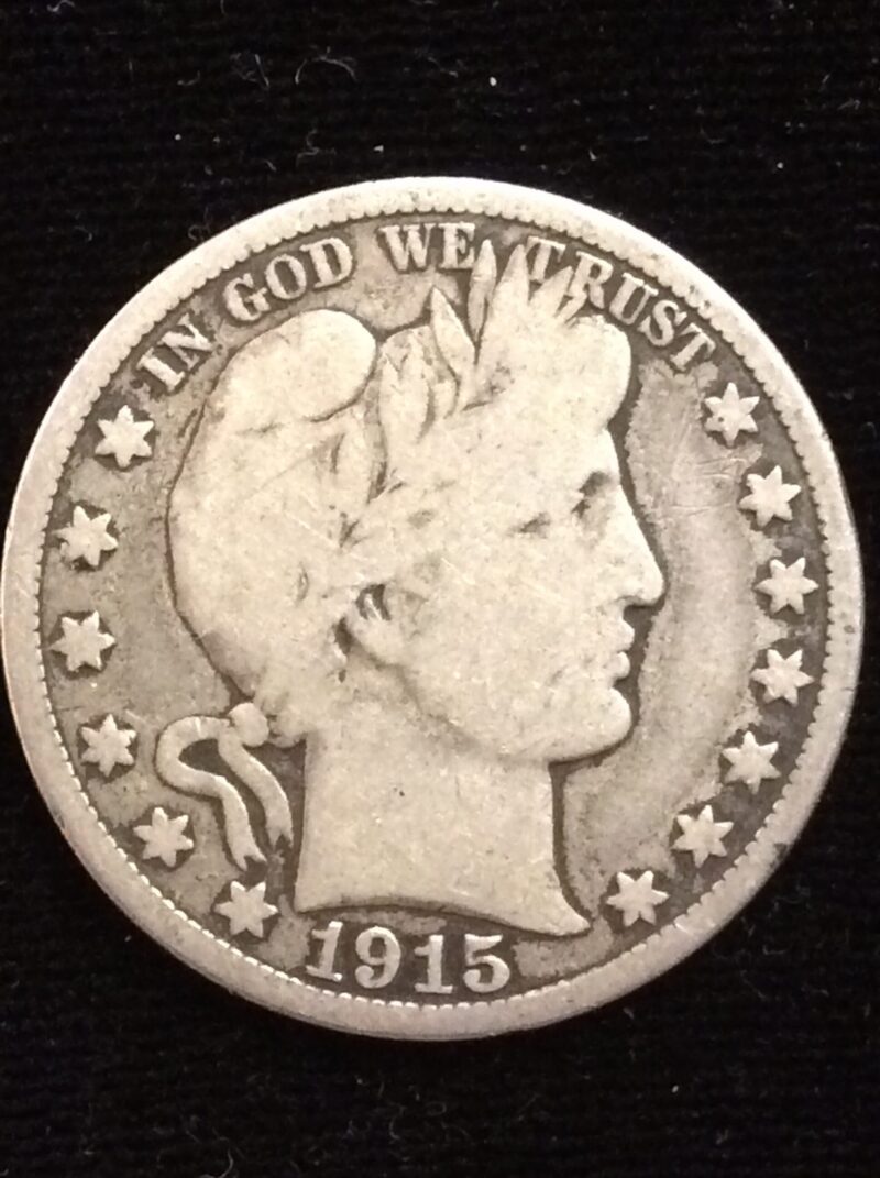 1915-S Barber Half Dollar in Good++ Condition