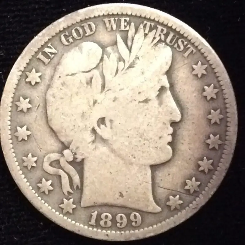 1899-S Barber Half in Very Good Condition
