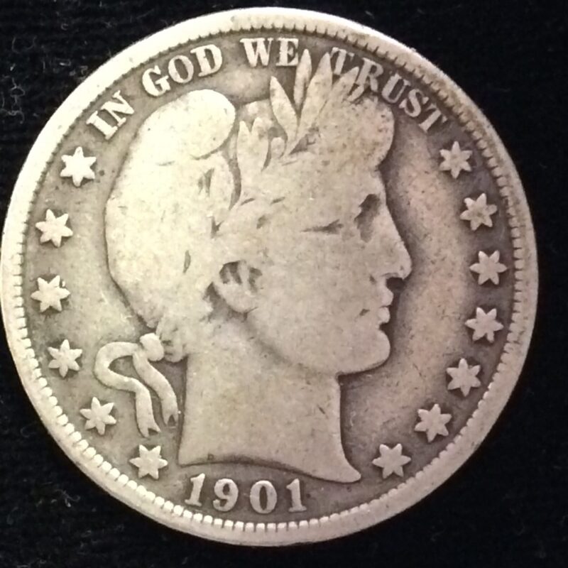 1901 Barber Half in Very Good + Condition