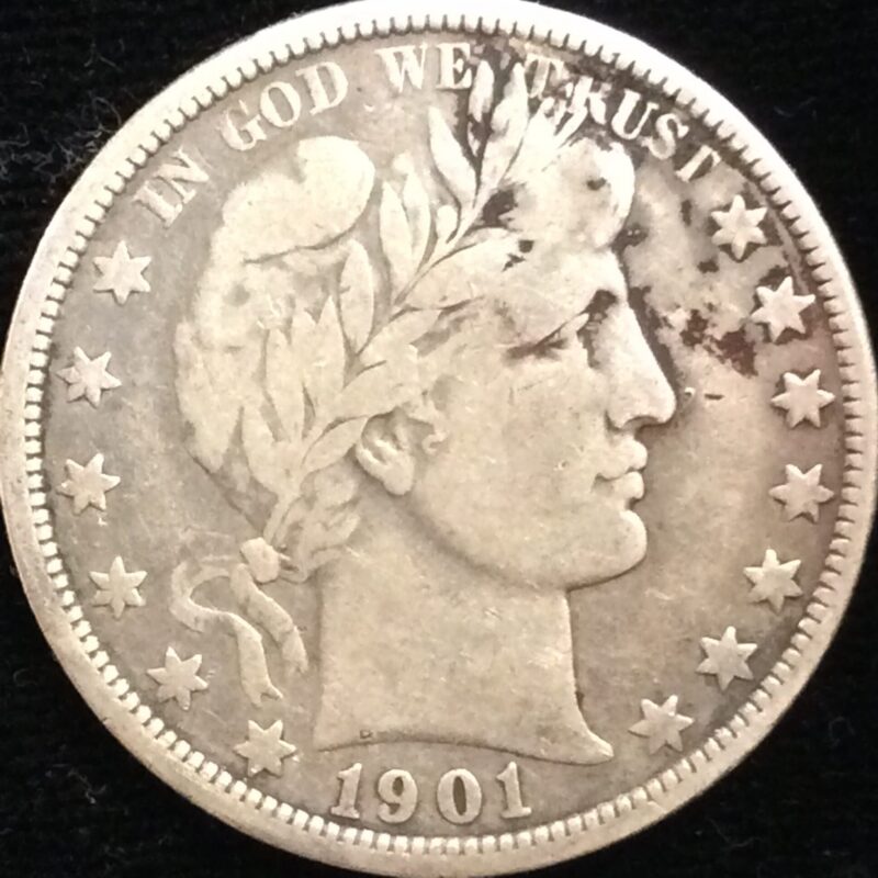 1901-O Barber Half in Very Good + Condition