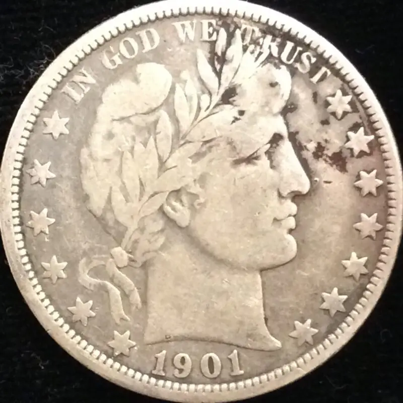 1901-O Barber Half in Very Good + Condition