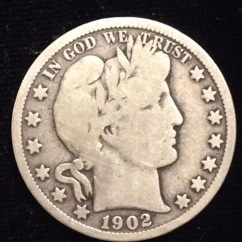1902-O Barber Half in Very Good Condition