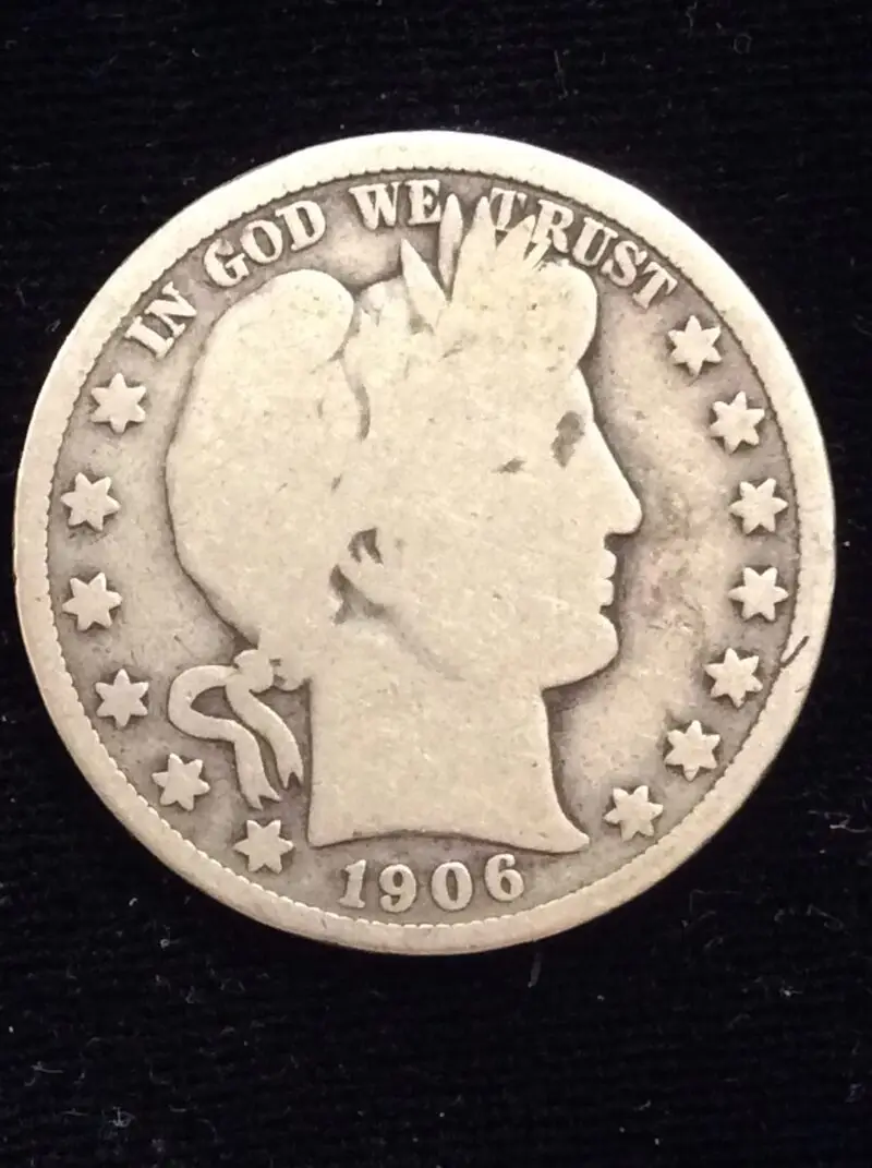 1906-D Barber Half in Good + Condition