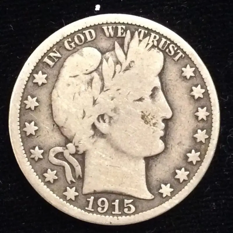 1915-D Barber Half in Very Good Condition