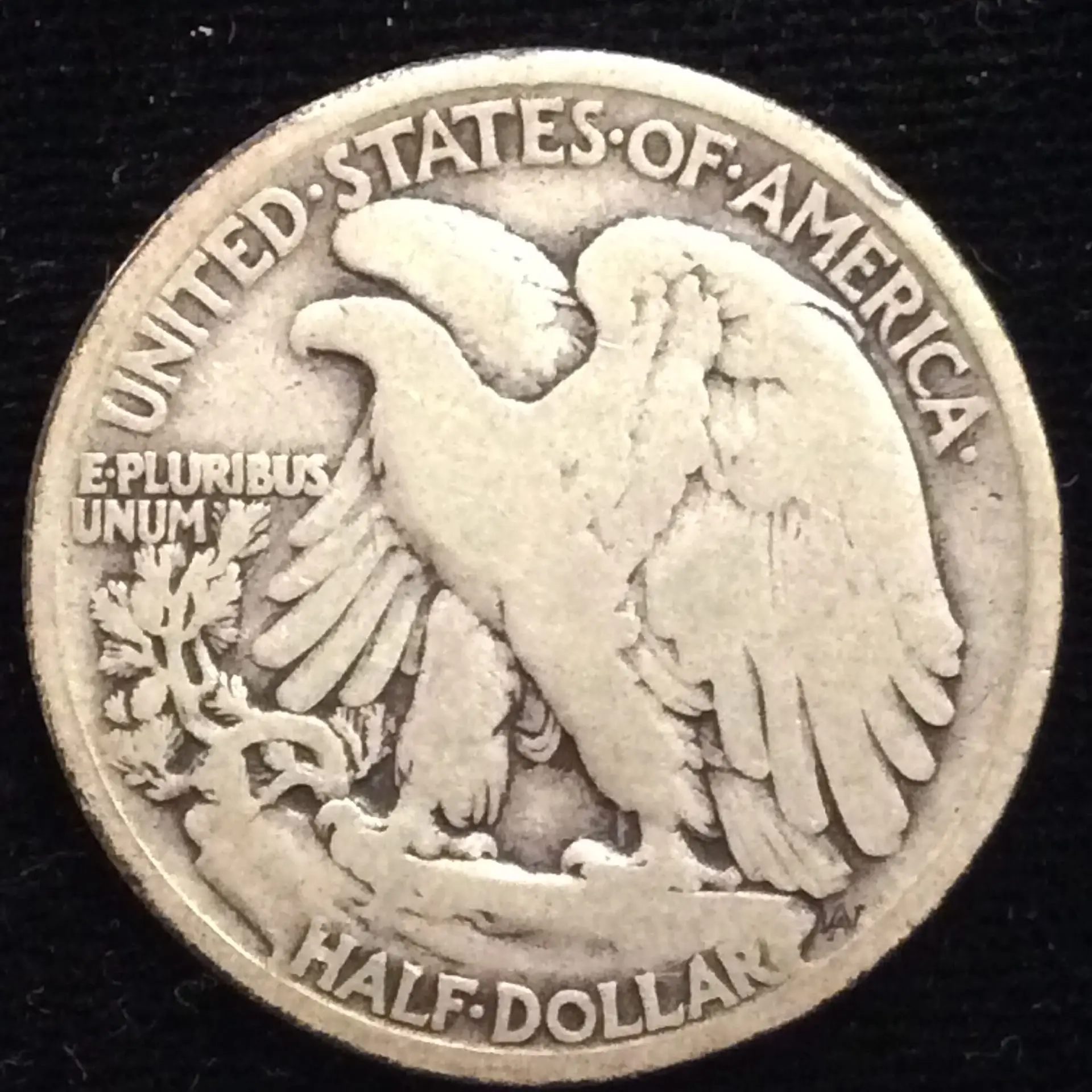 1917-D Walking Liberty Half Dollar (D on Obverse) in Very Good Condition - Image 2