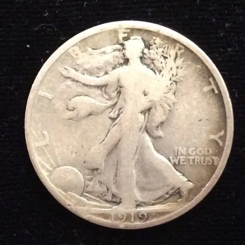 1919 Walking Liberty Half Dollar in Very Good Condition
