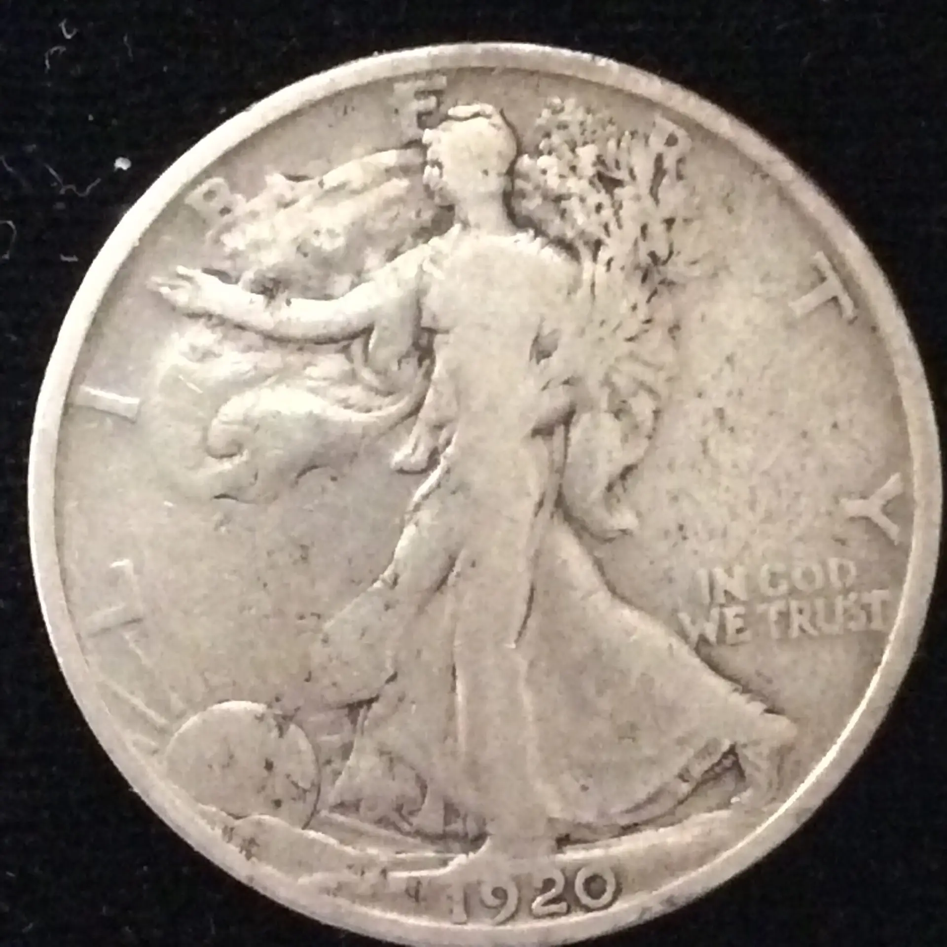 1920 Walking Liberty Half Dollar in Fine Condition