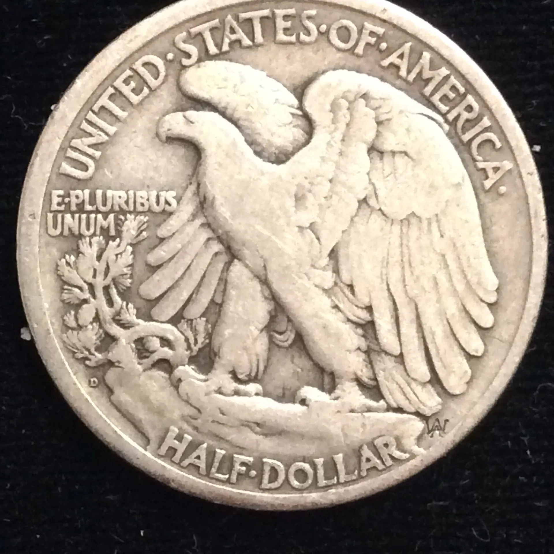 1920-D Walking Liberty Half Dollar in Fine Condition - Image 2