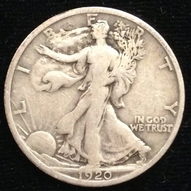 1920-D Walking Liberty Half Dollar in Fine Condition