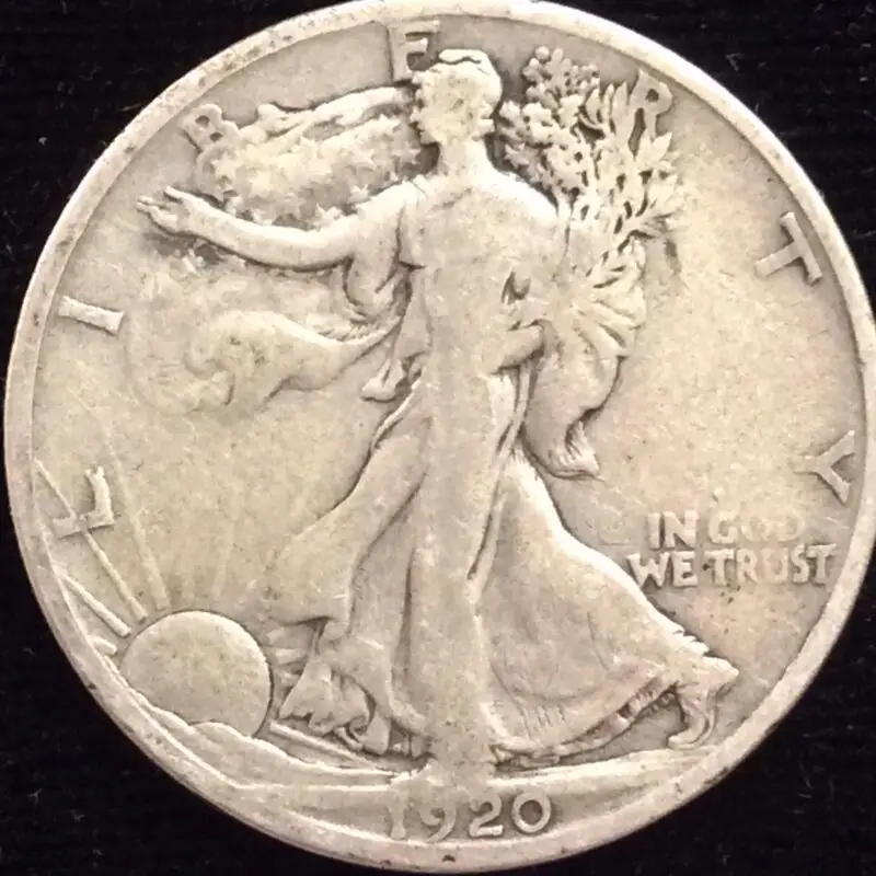1920-S Walking Liberty Half Dollar in Fine Condition