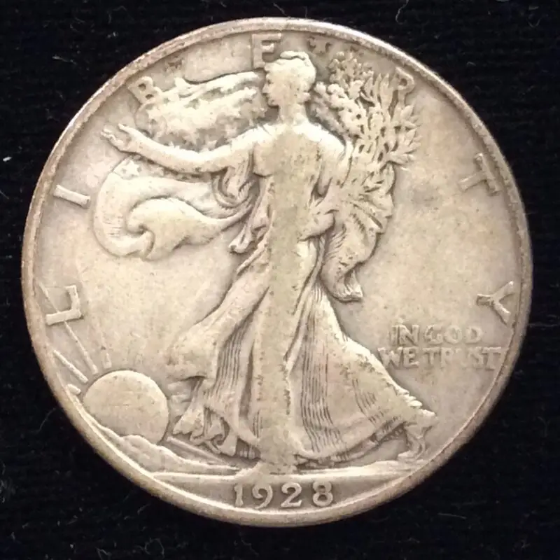 1928-S Walking Liberty Half Dollar in Fine Condition