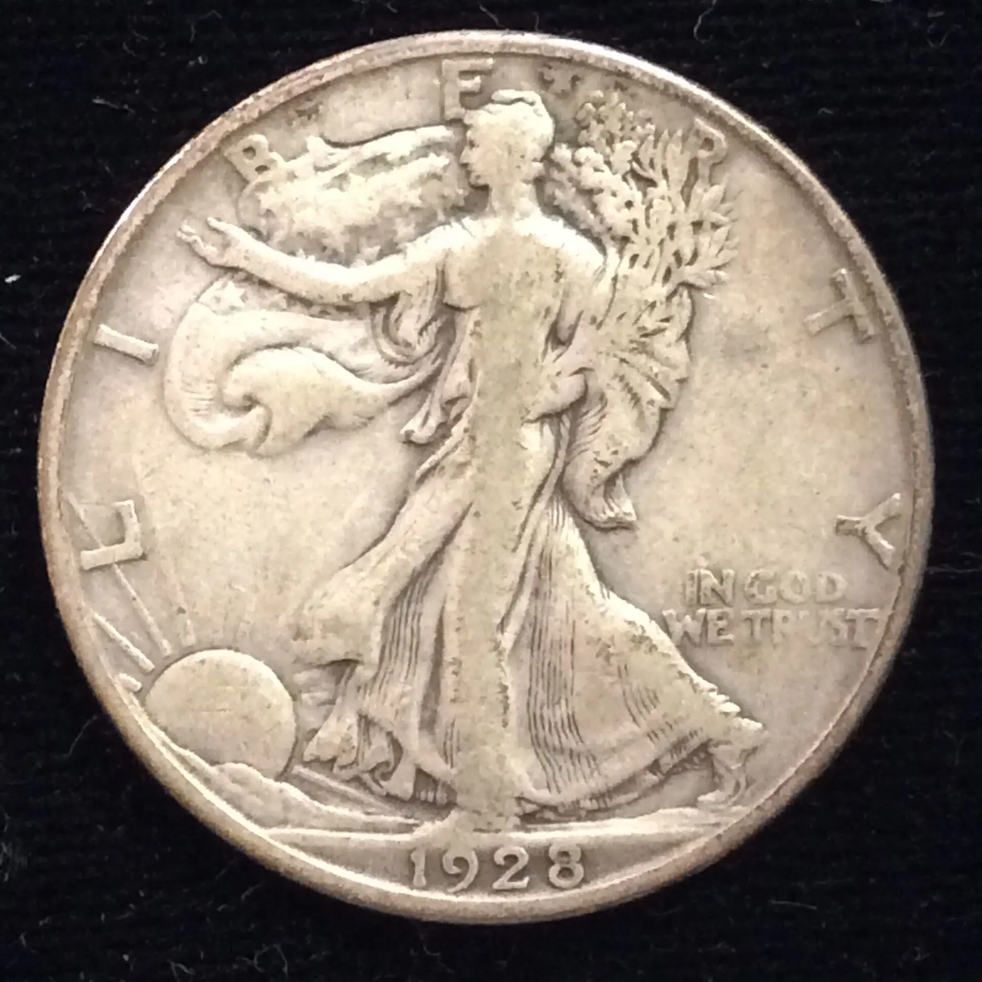 1928-S Walking Liberty Half Dollar in Fine Condition