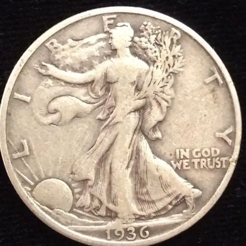 1936-D Walking Liberty Half Dollar in Very Fine Condition