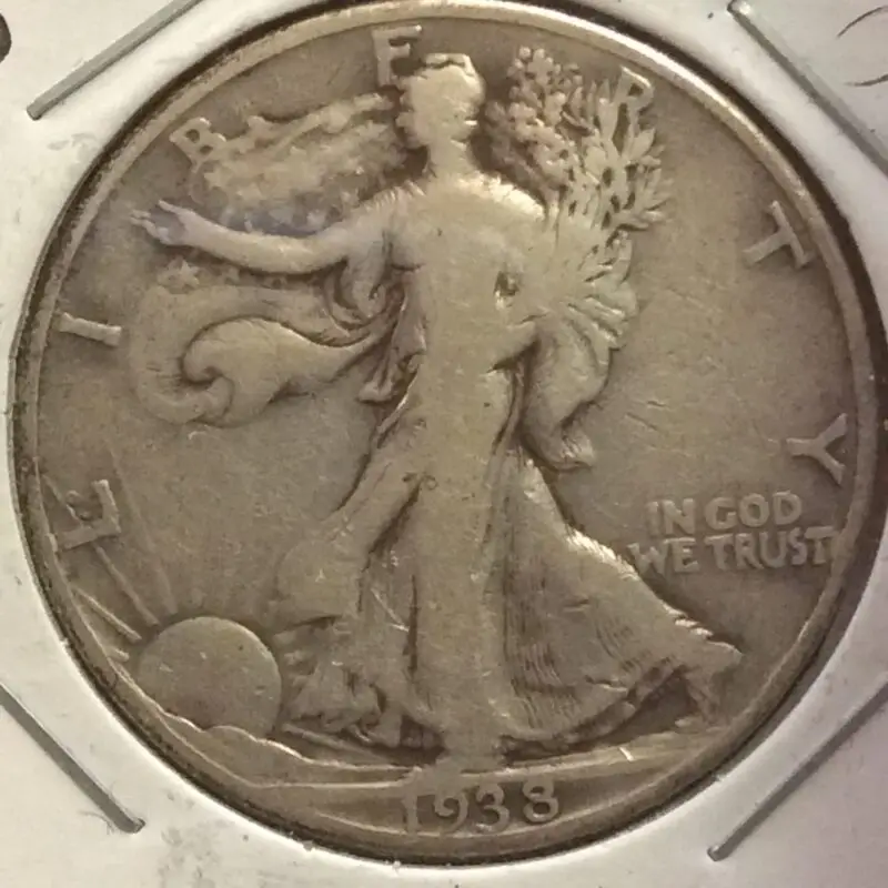 1938-D Walking Liberty Half Dollar in Fine Condition